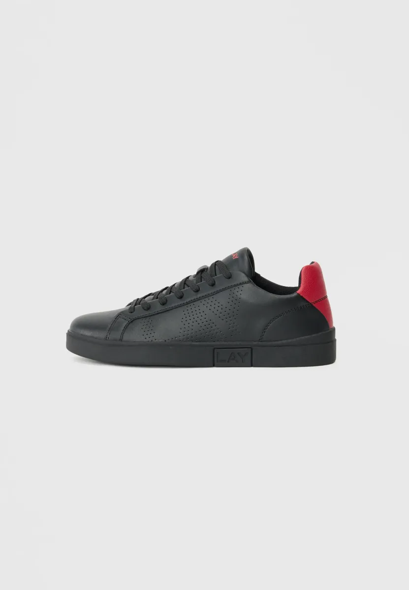 POLYS - Sneaker low - black/red