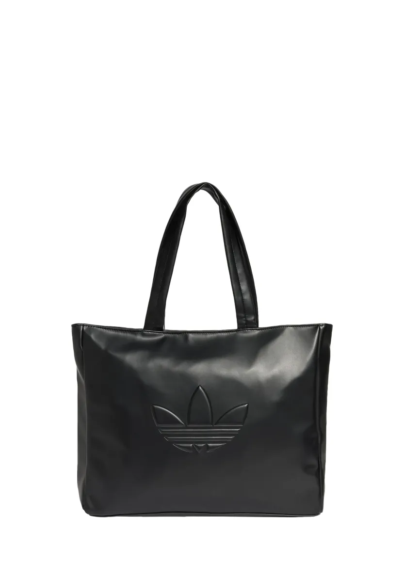 POLYURETHANE SHOPPER OUTLINE TREFOIL - Shopping Bag - black