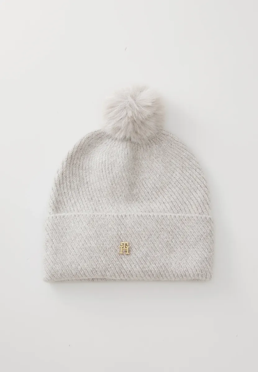 POM  - Mütze - grey whisper
