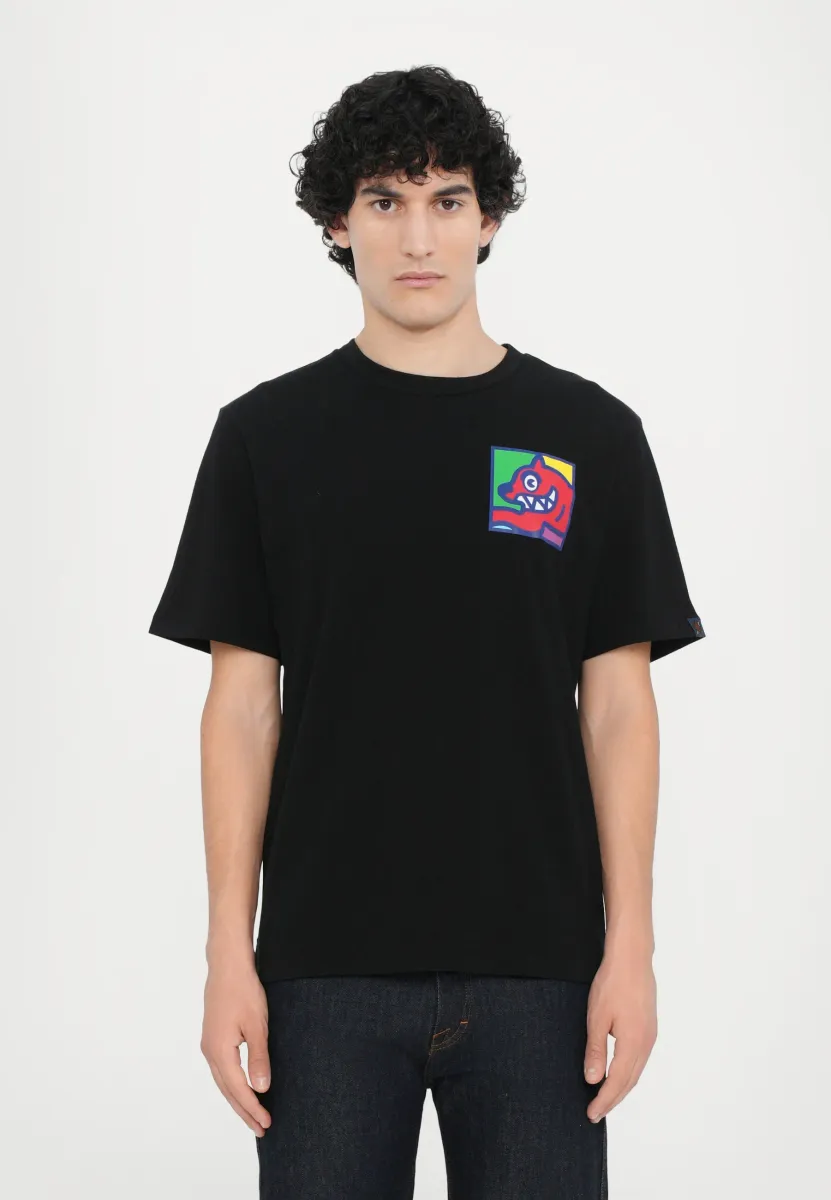 POP ART RUNNING DOG - T-Shirt print - black