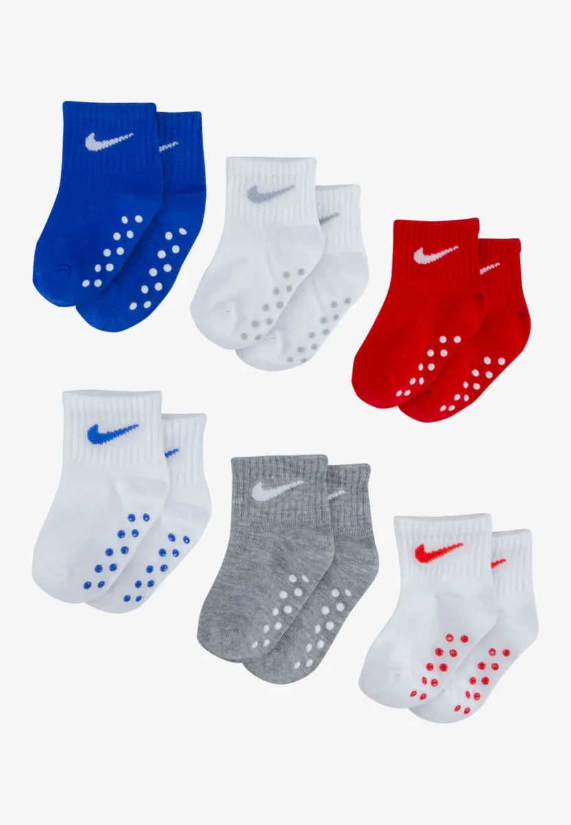 POP COLOR GRIPPER INFANT TODDLER ANKLE 6 PACK - Socken - game royal