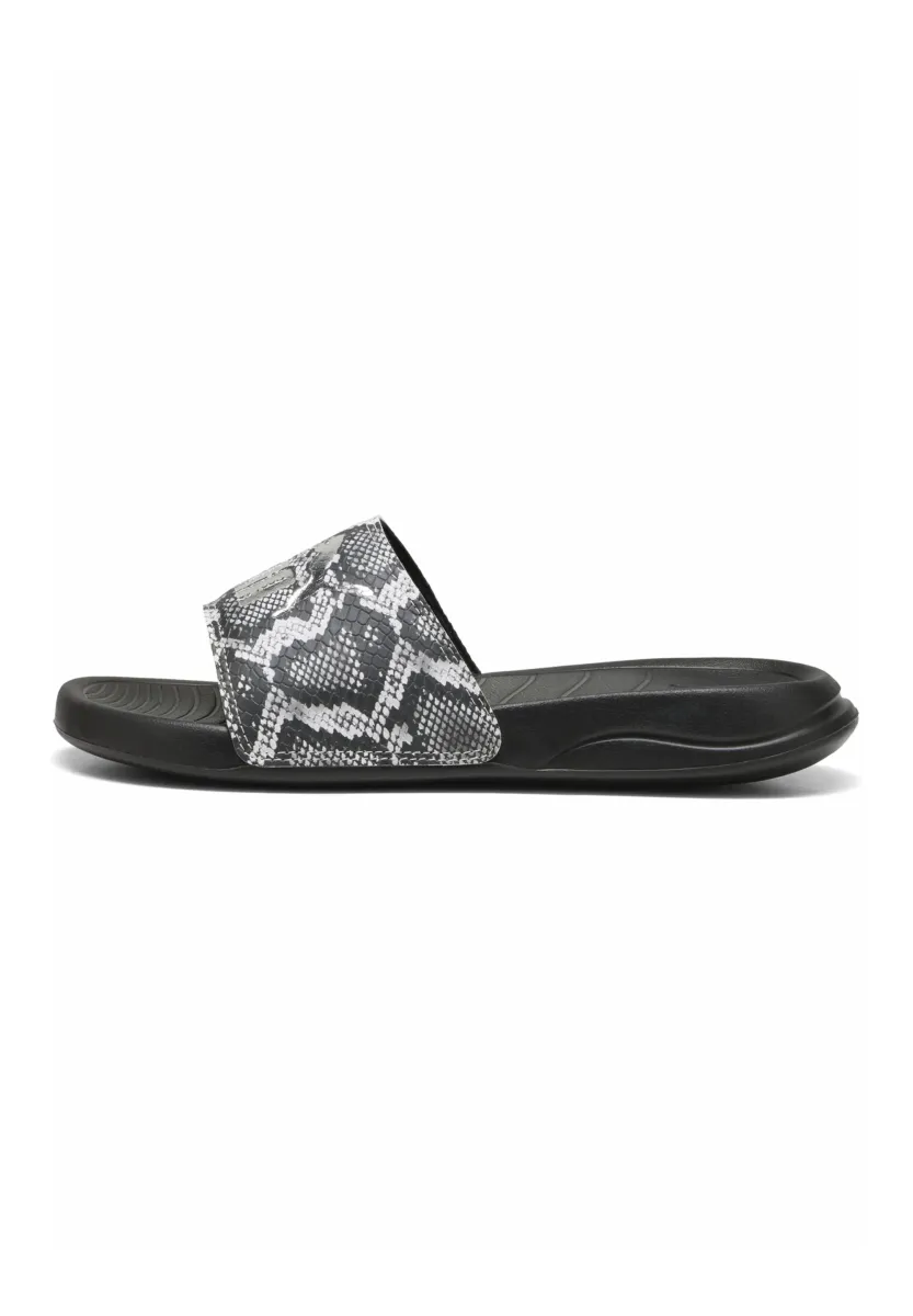 POPCAT SNAKE CHIC - Badesandale - black silver