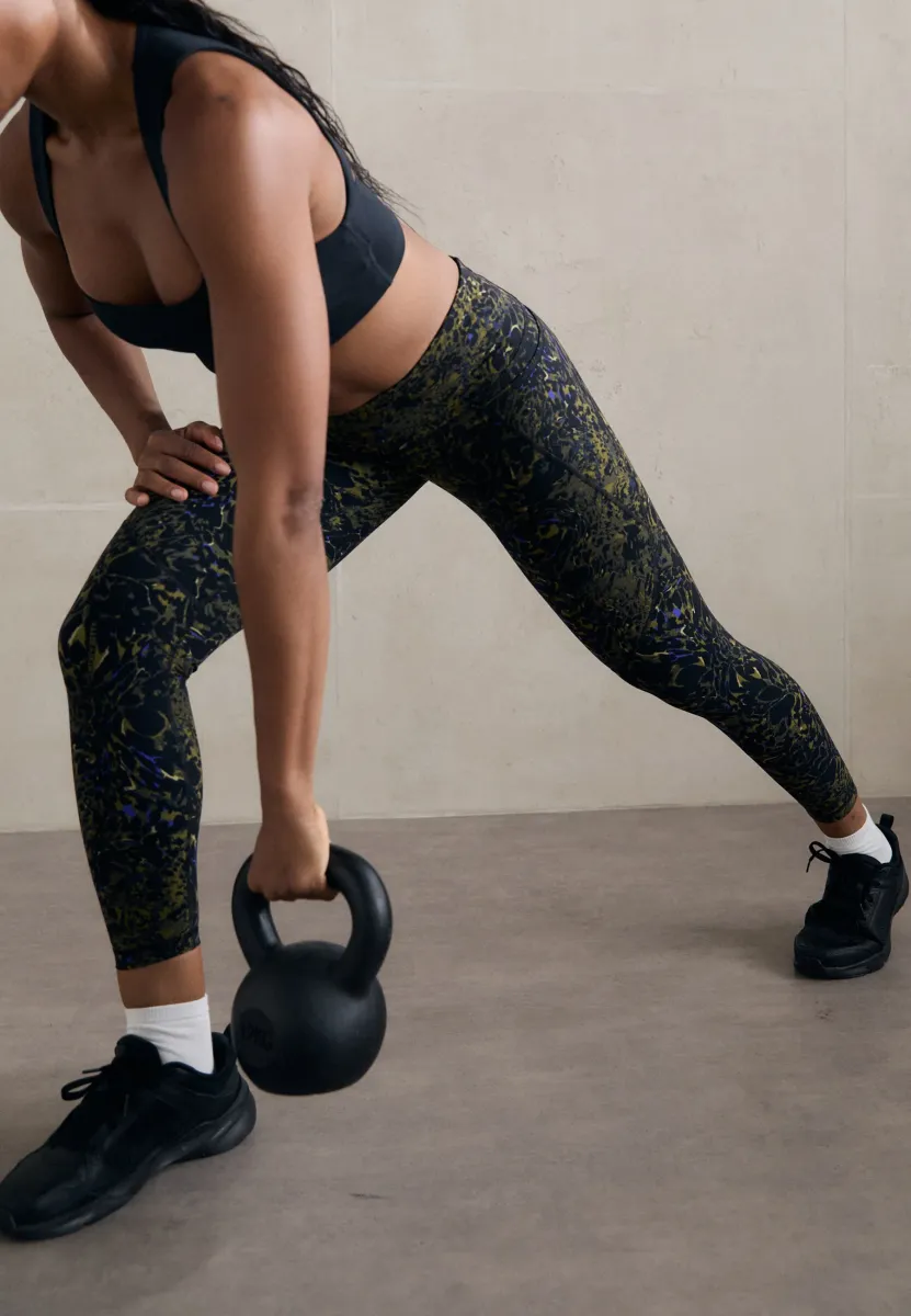 POWER 7/8 WORKOUT LEGGINGS - Tights - green