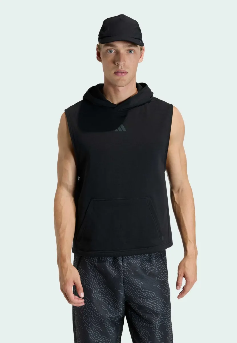 POWER WORKOUT HOODED - Top - black