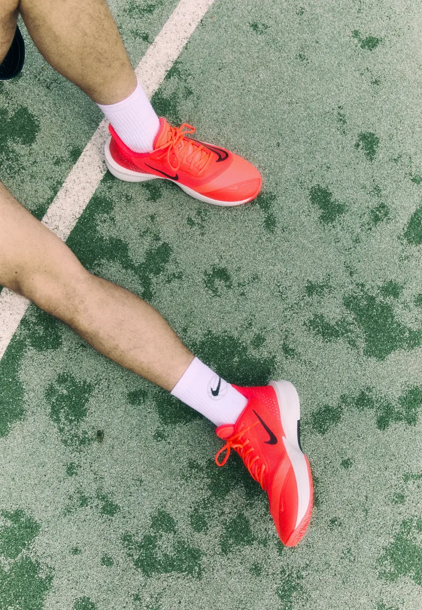 PRECISION VII - Basketballschuh - bright crimson/black/base grey