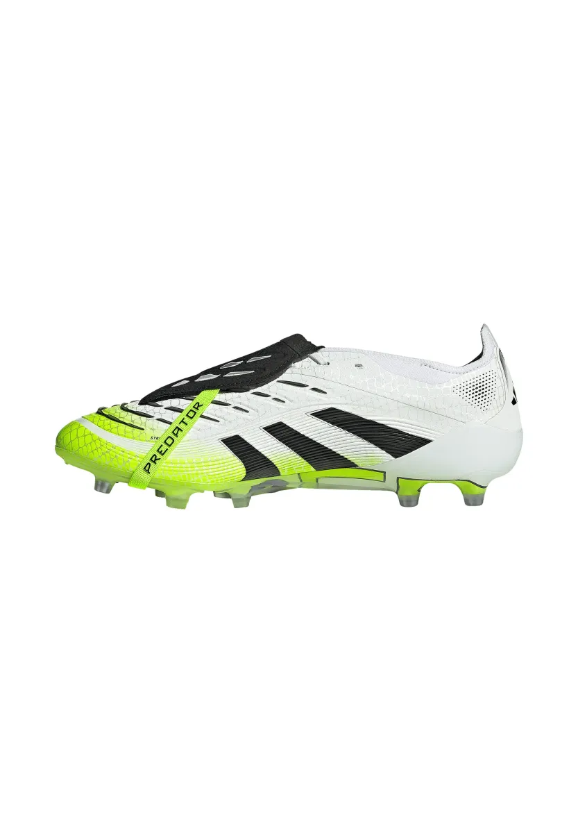 PREDATOR ELITE FOLD-OVER TONGUE ARTIFICIAL GROUND FOOTBALL BOOTS - Fußballschuhe Kunstrasen - white/core black/lucid lemon