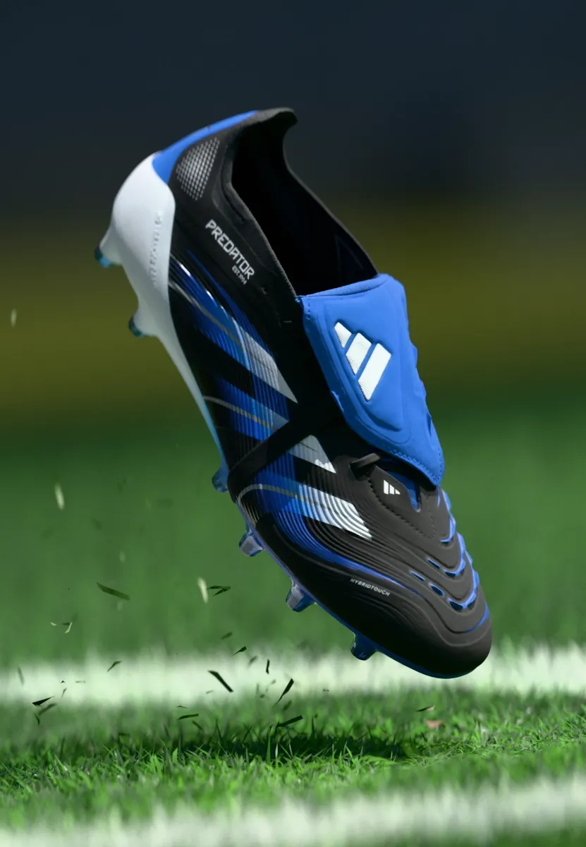 PREDATOR ELITE FOLD-OVER TONGUE ARTIFICIAL GROUND FOOTBALL BOOTS - Fußballschuhe für festen Untergrund - core black/footwear white/glory blue