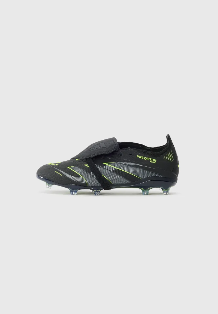 PREDATOR ELITE UNISEX - Fußballschuhe für festen Untergrund - core black/iron/lucid lemon