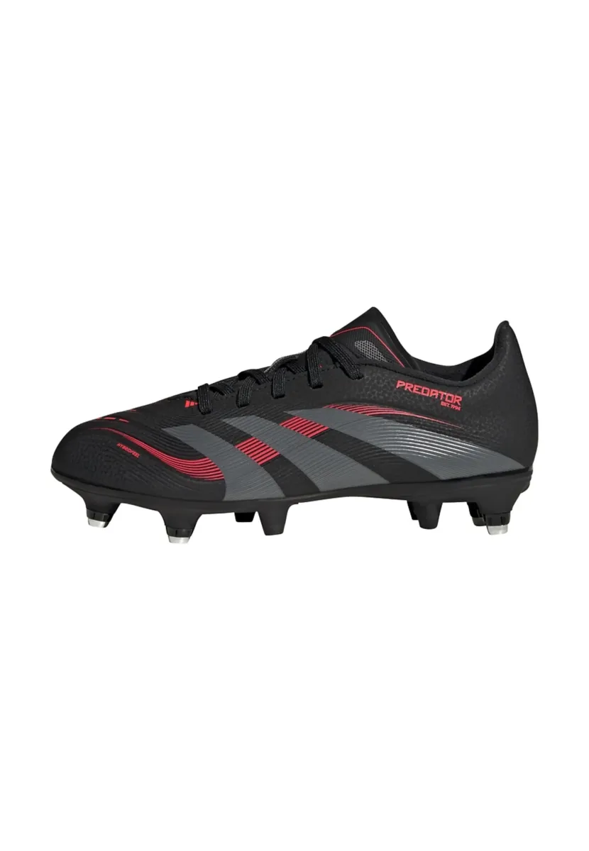 PREDATOR LEAGUE SOFT GROUND  - Fußballschuhe für weichen Untergrund - core black/grey four/lucid red