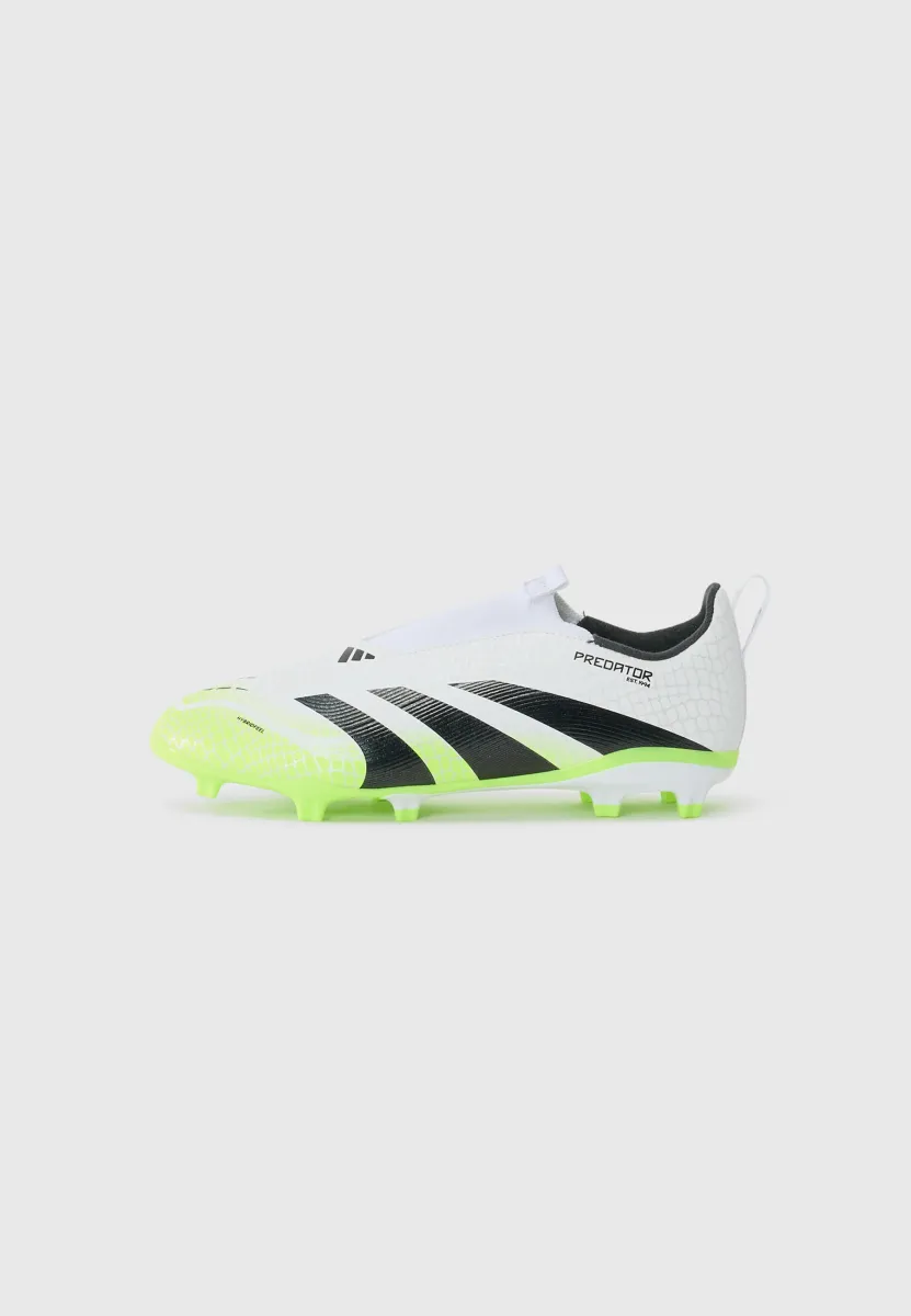 PREDATOR LEAGUE UNISEX - Fußballschuhe für festen Untergrund - white/core black/lucid lemon