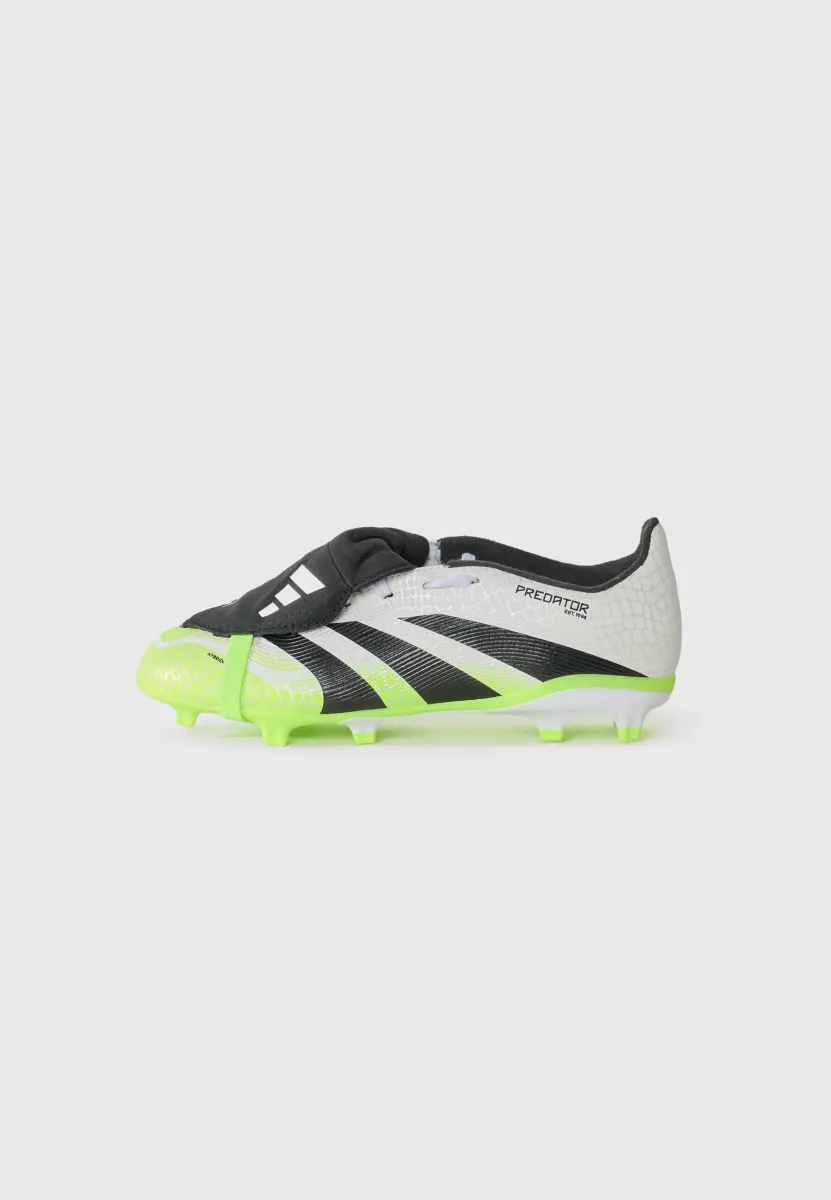 PREDATOR LEAGUE UNISEX - Fußballschuhe für festen Untergrund - white/core black/lucid lemon
