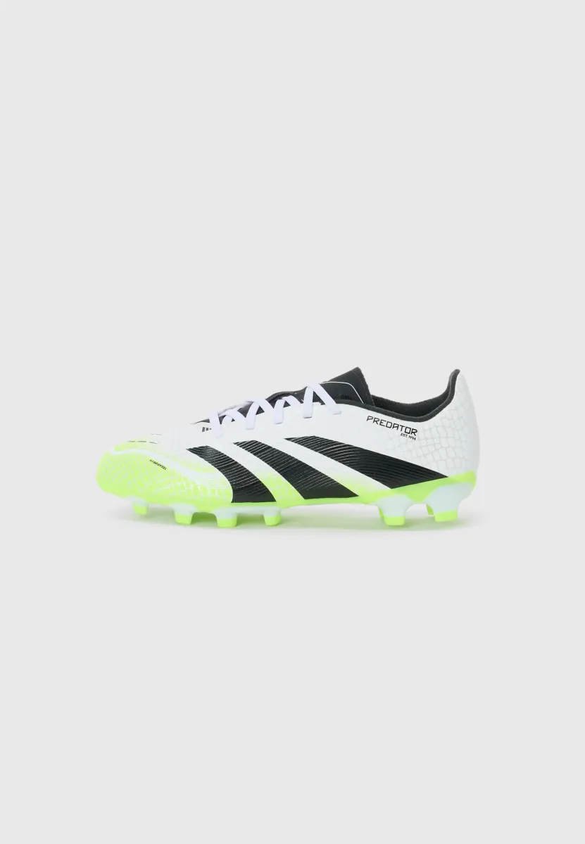 PREDATOR LEAGUE UNISEX - Fußballschuhe für weichen Untergrund - white/core black/lucid lemon