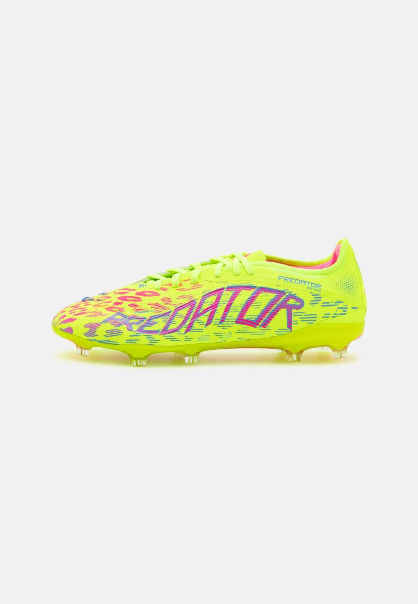 PREDATOR PRO FIRM GROUND - Fußballschuhe für festen Untergrund - lucid lemon/blue fusion/lucid pink
