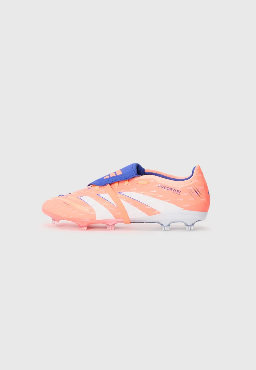 PREDATOR PRO FOLD-OVER TONGUE FIRM GROUND FOOTBALL BOOTS - Fußballschuhe für festen Untergrund - signal coral/white/beam orange