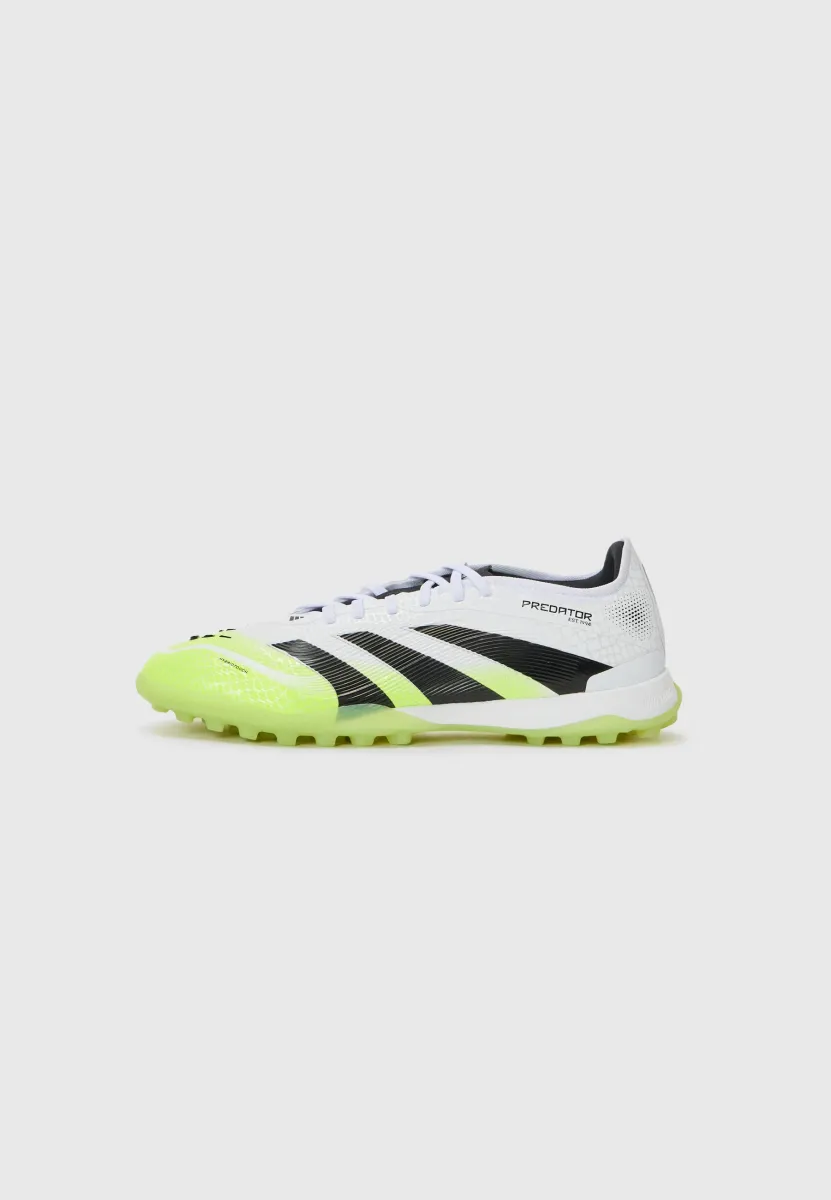 PREDATOR PRO TURF FOOTBALL BOOTS - Rasen-Fußballschuhe - white/core black/lucid lemon