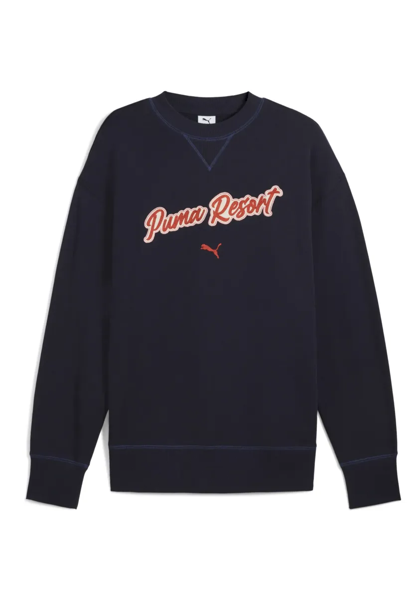 PREMIUM ESS RELAXED GRAPHIC CREW UNISEX - Sweatshirt - new navy