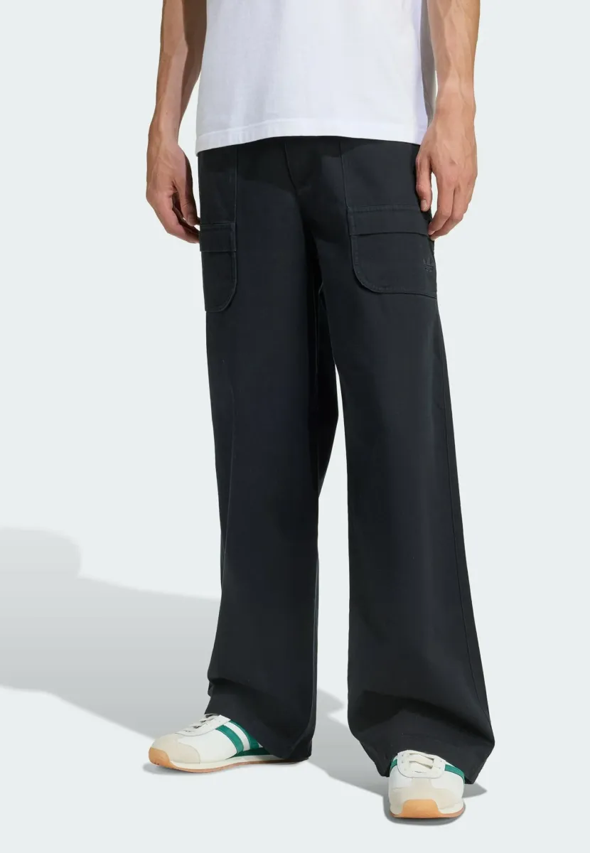 PREMIUM ESSENTIALS - Cargohose - black