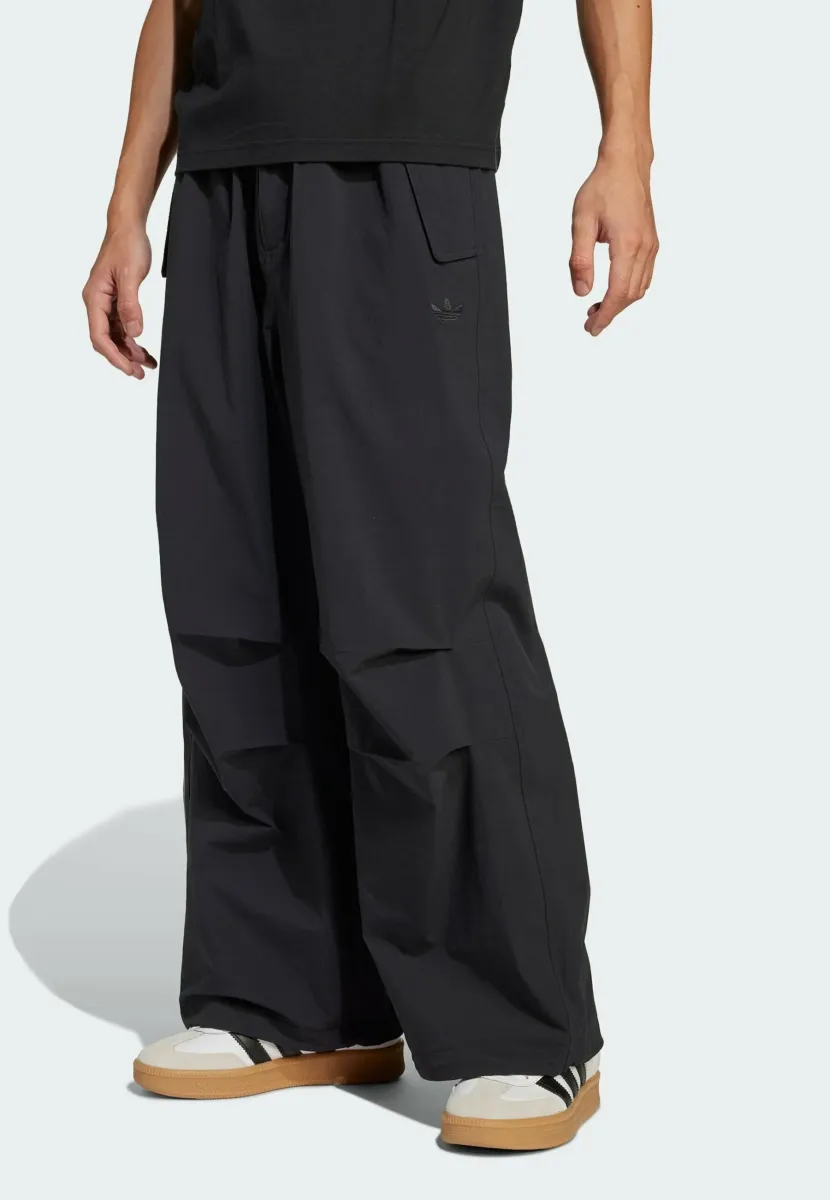 PREMIUM ESSENTIALS UTILITY WIDE PARACHUTE - Stoffhose - black