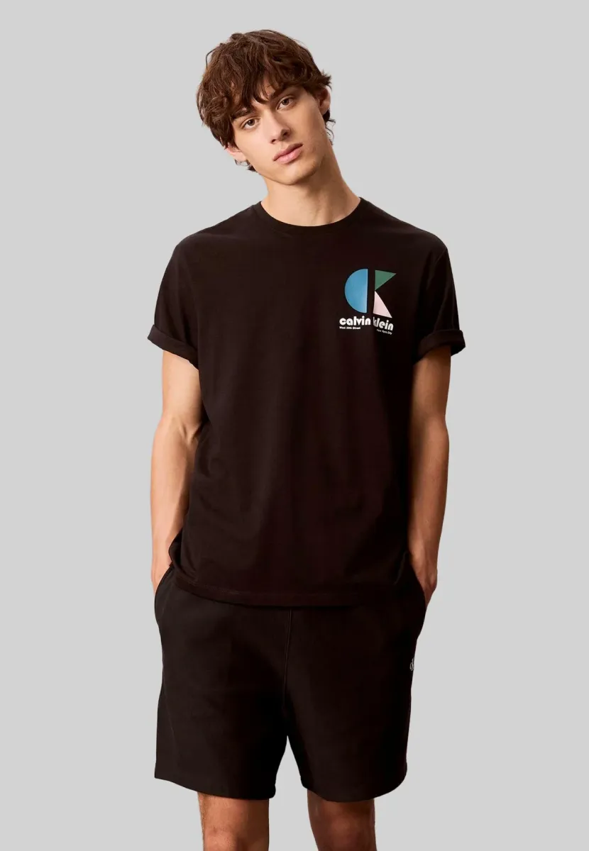 PREMIUM MONOGR - Shorts - black