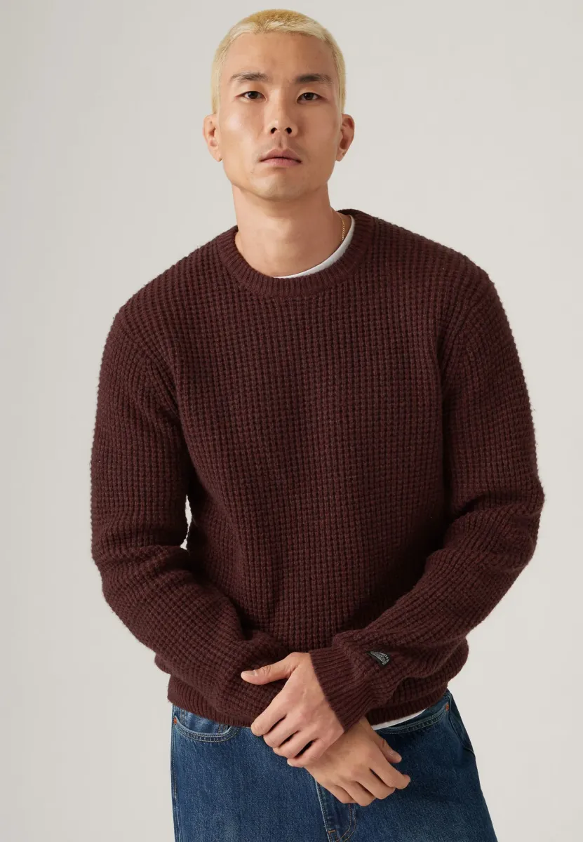 PRESIDIO CREW - Strickpullover - hot chocolate heather