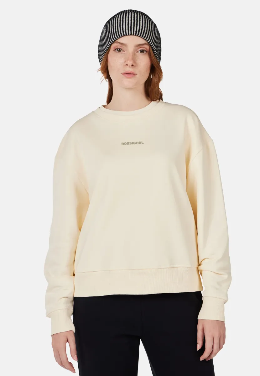 PRESSET CREWNECK RELAXED - Sweatshirt - nature white