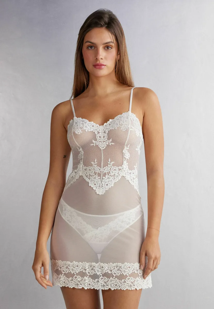 PRETTY FLOWERS - Nachthemd - ivory