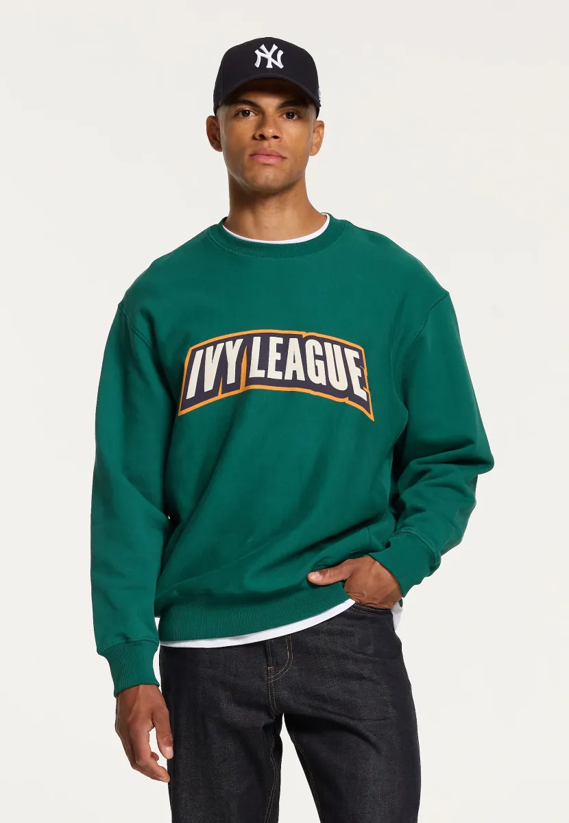 PRINT - Sweatshirt - bottle green