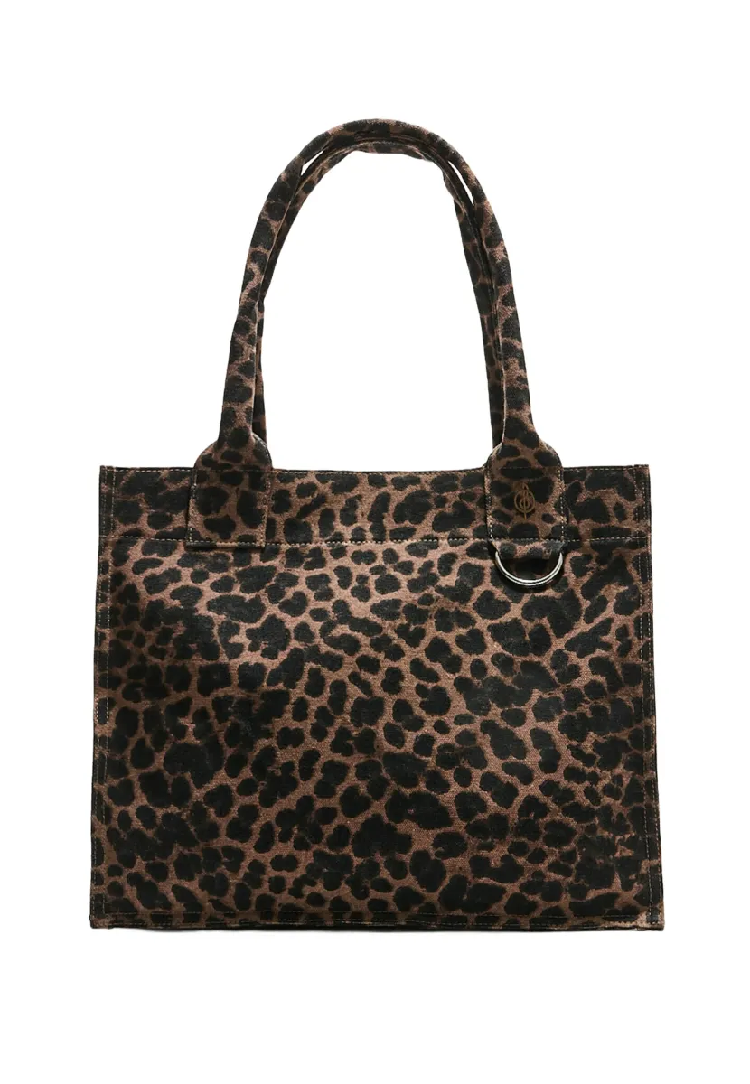 PRINTED - Handtasche - dark brown