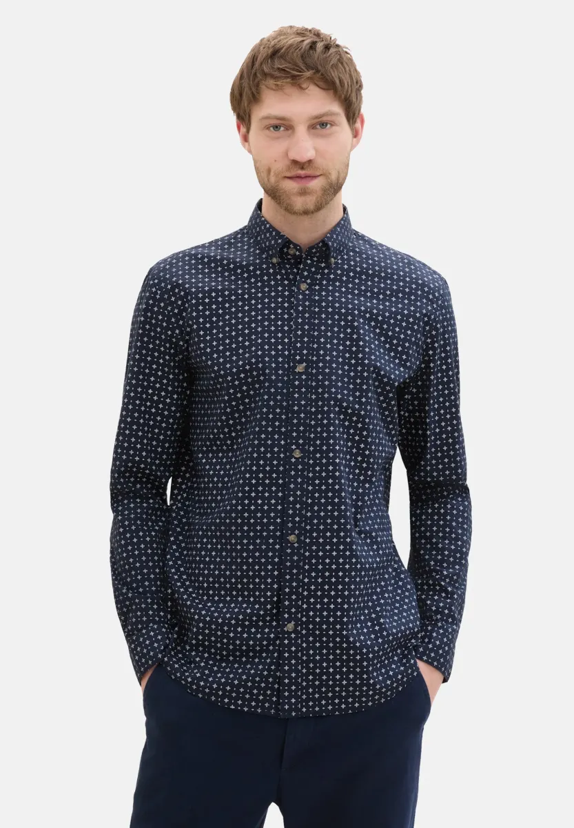 PRINTED - Hemd - blau