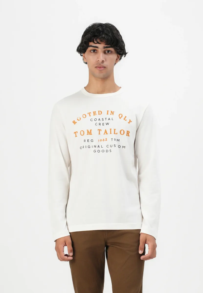 PRINTED - Langarmshirt - gardenia white