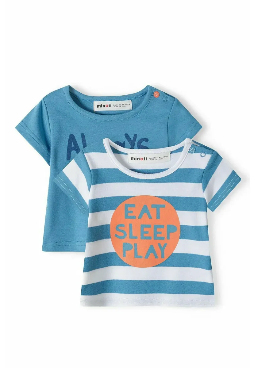 PRINTED SHORT SLEEVE - Geschenk zur Geburt - teal white