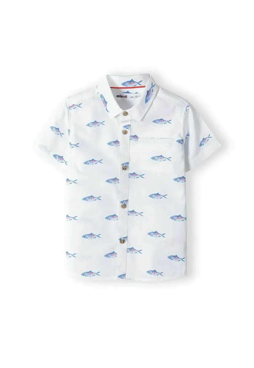 PRINTED SHORT SLEEVE - Hemd - white