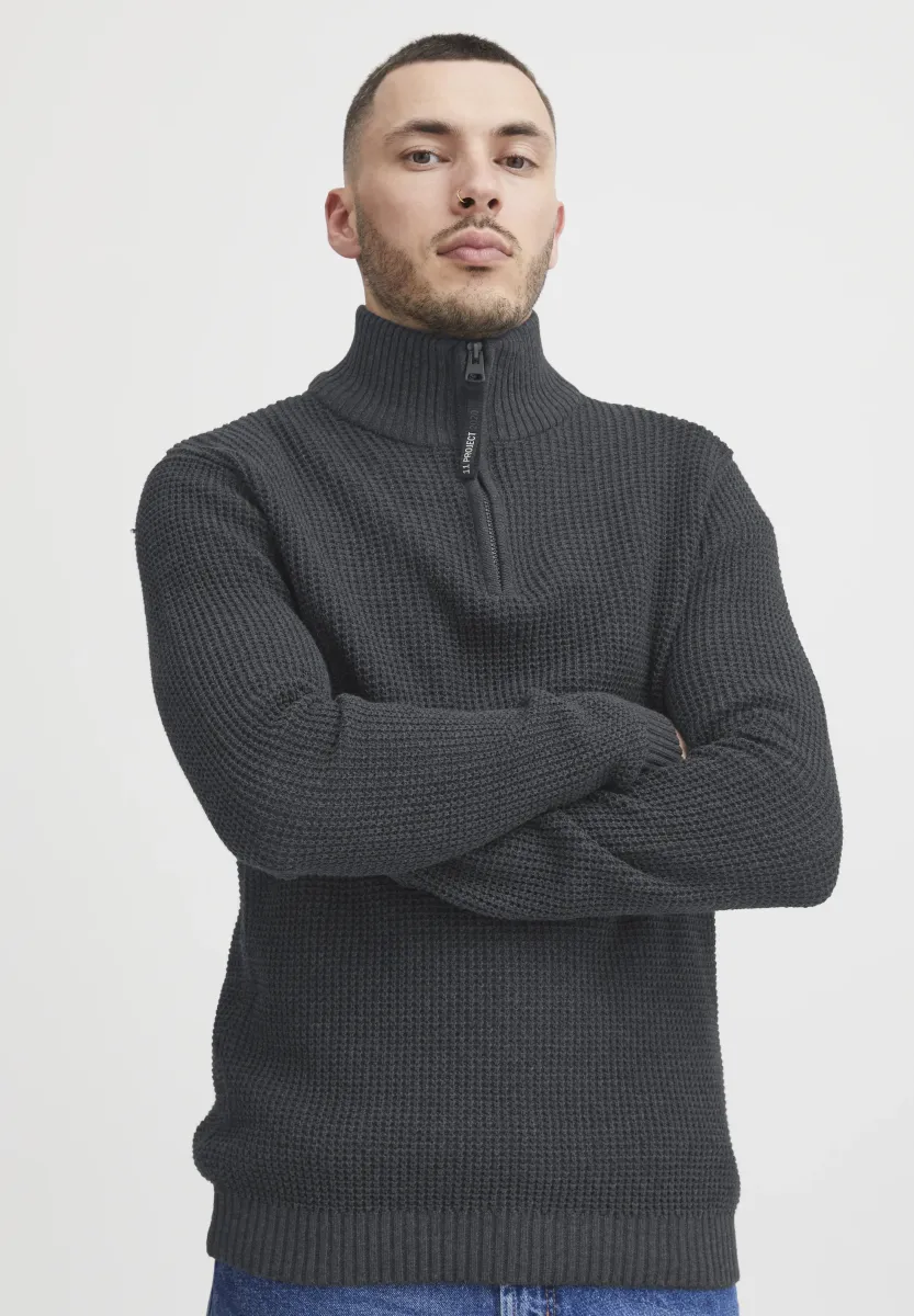 PRKM - Strickpullover - gray melange