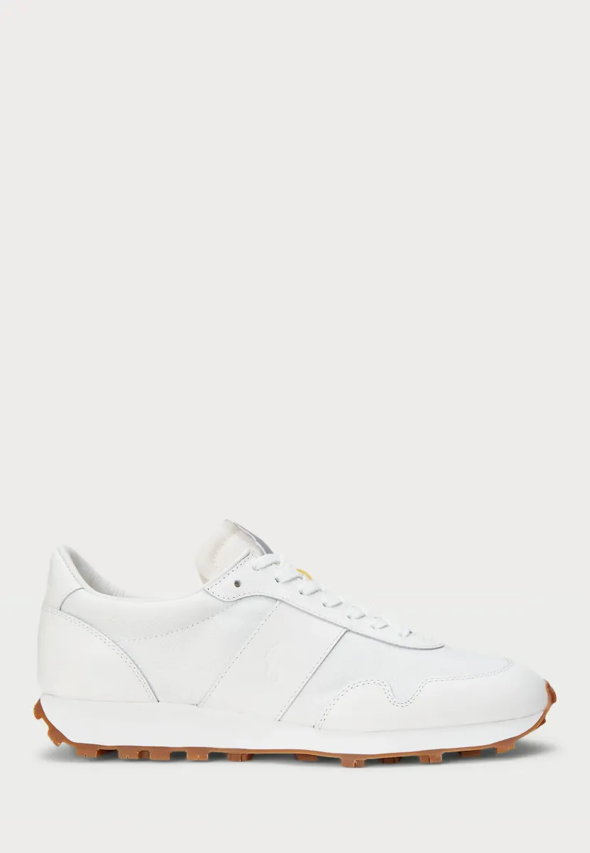 PRL TRAIL 125 LEATHER SNEAKER - Sneaker low - all white