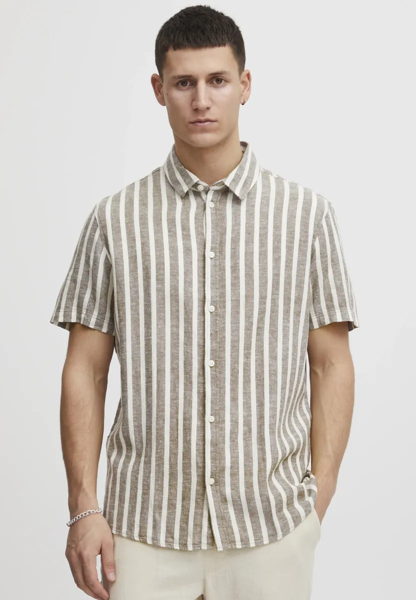 PROCHY LINEN MIX - Hemd - shitake