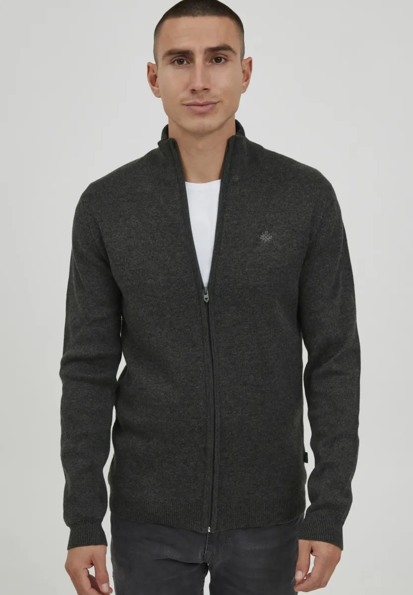 PRSANDOR - Strickjacke - dark grey melange