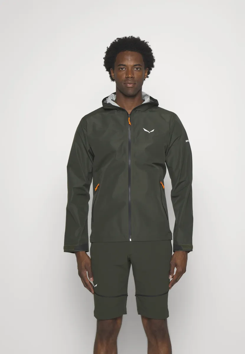 PUEZ JACKET - Hardshelljacke - dark olive