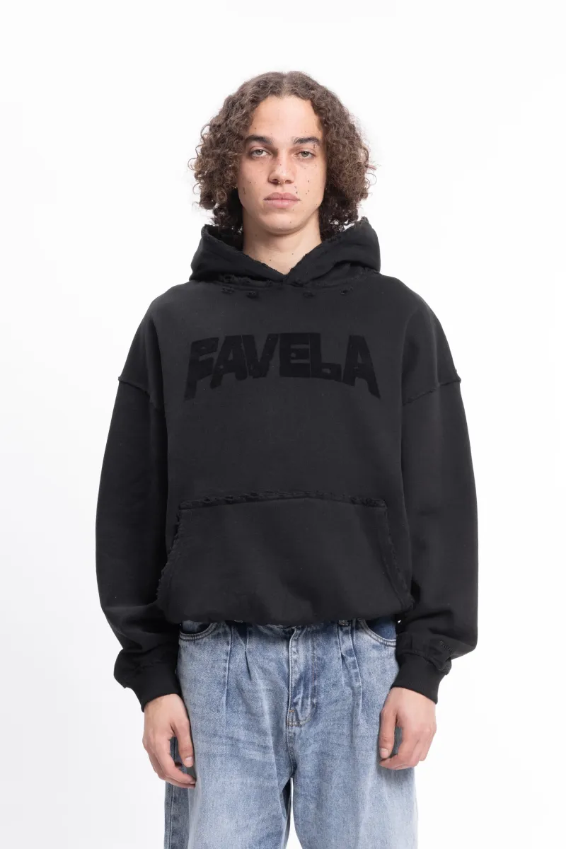 PUFF DISSTRESSED BLACK - Sweatshirt - black
