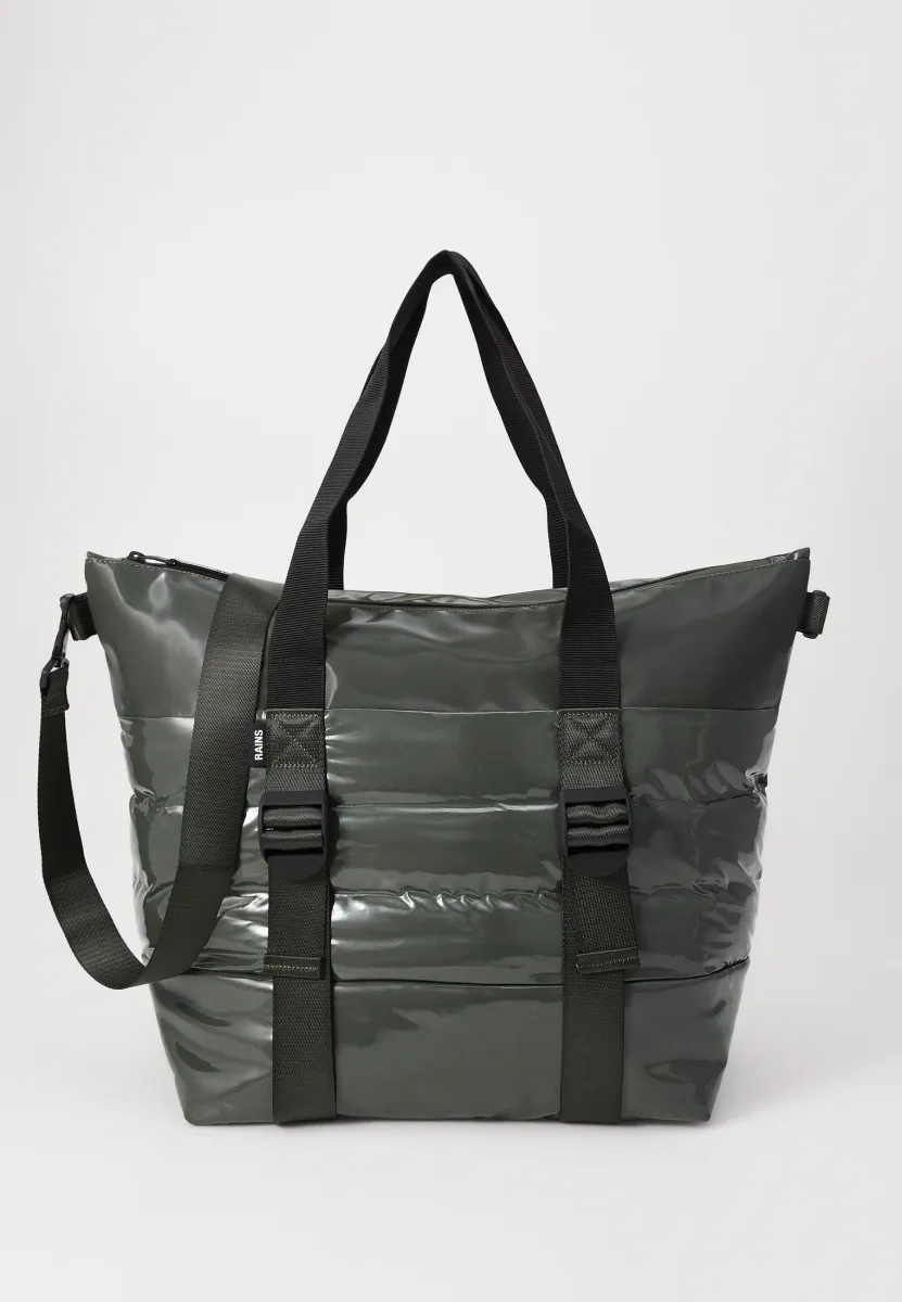 PUFFER MIX TOTE BAG MINI W3 UNISEX - Shopping Bag - swamp
