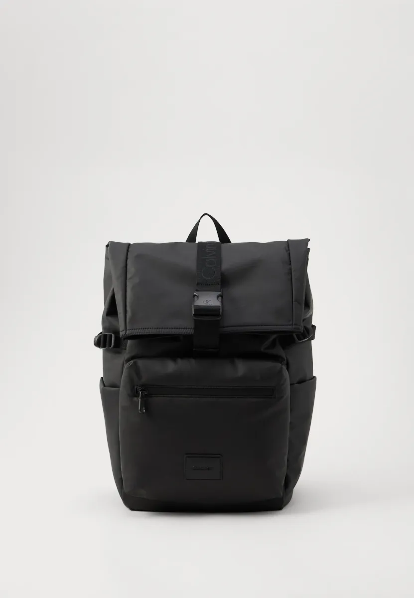 PUFFER UTILITY ROLLTOP BACKPACK - Tagesrucksack - black
