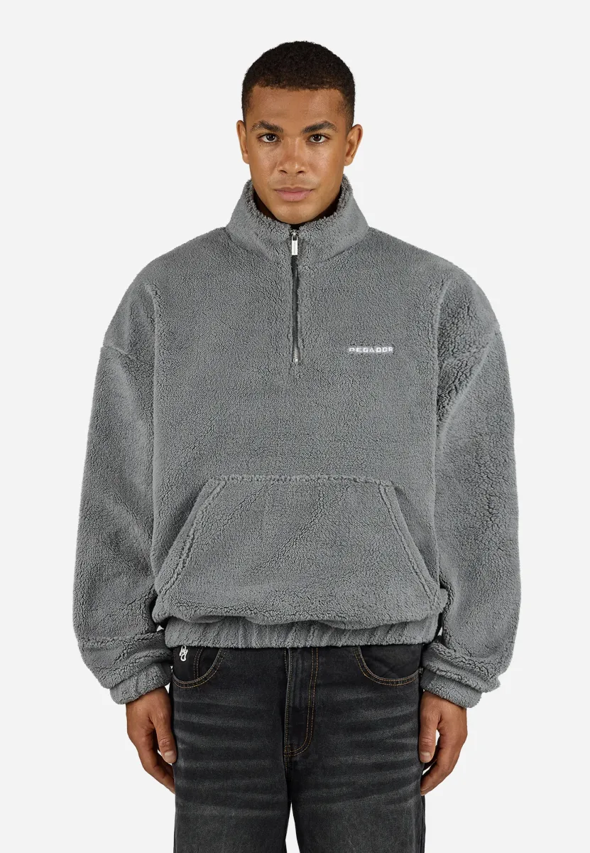 PUKA HALF ZIP - Fleecepullover - mid grey