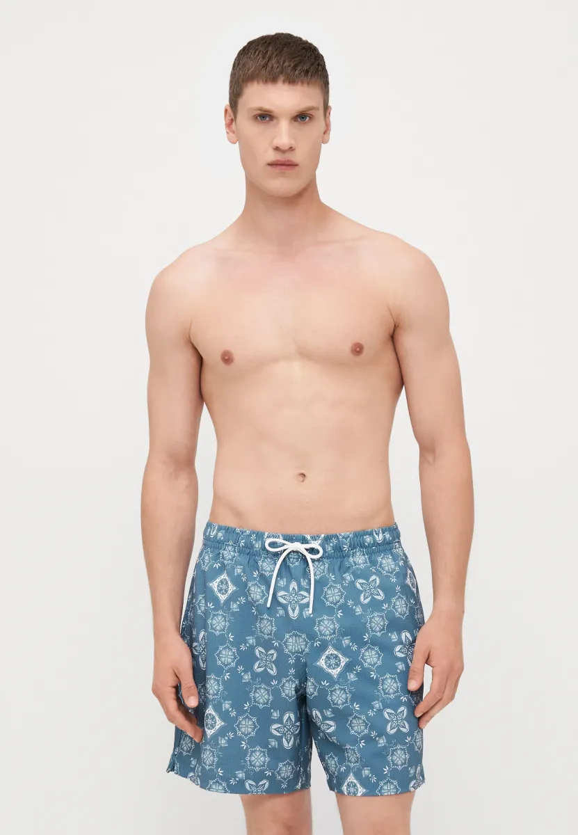 PULL ON TEXTURE - Badeshorts - blue