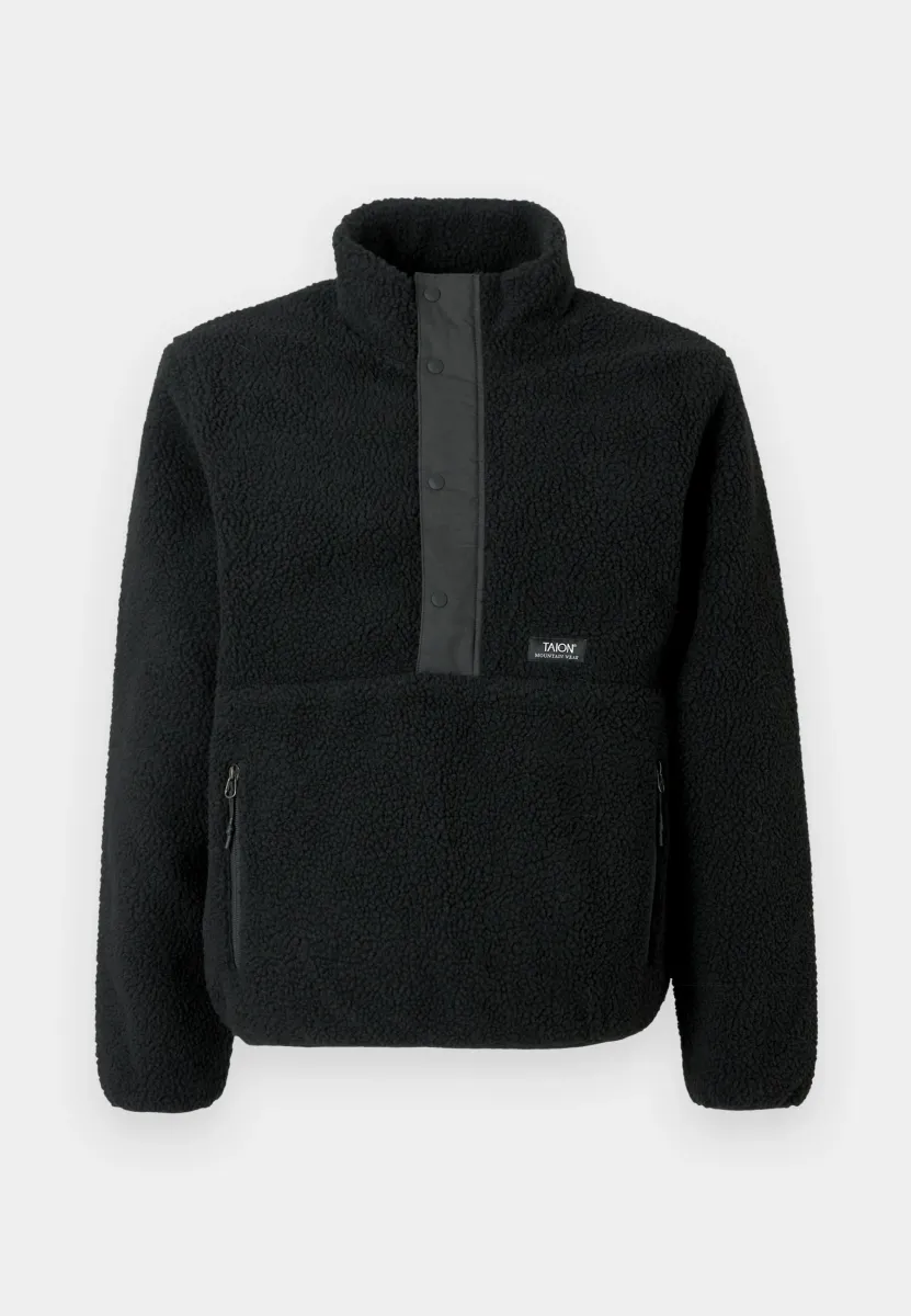 PULL OVER BOA HI NECK JACKET UNISEX - Fleecepullover - black