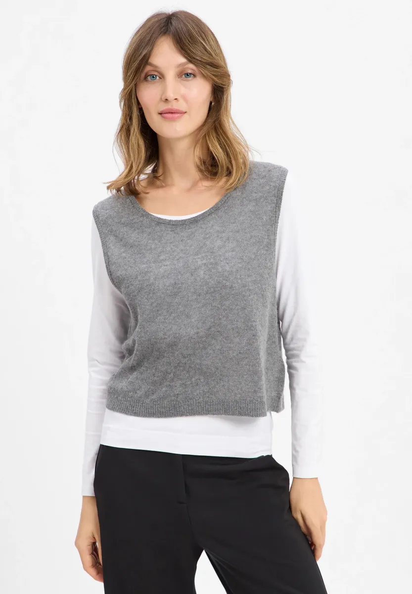 PULL - Weste - grau