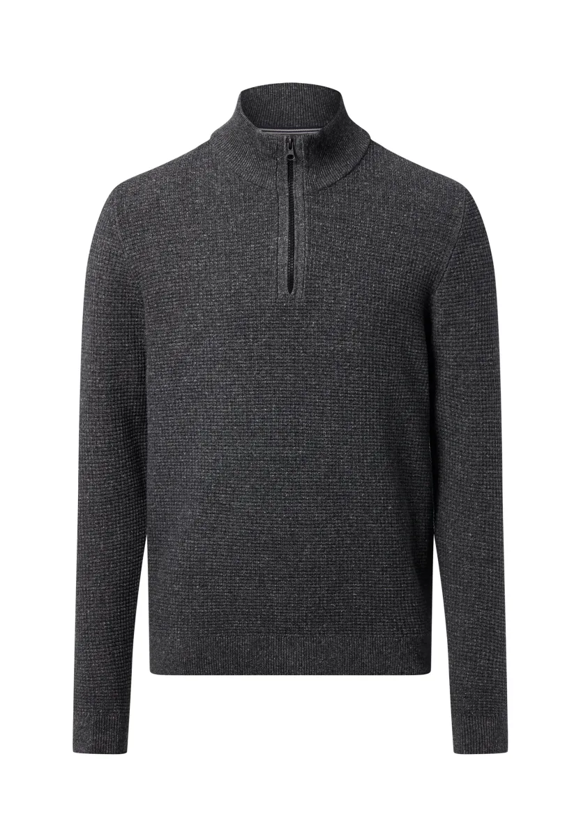 PULLOVER - Strickpullover - anthrazit