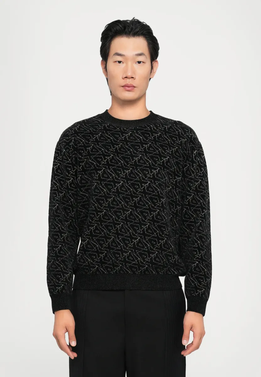PULLOVER - Strickpullover - black