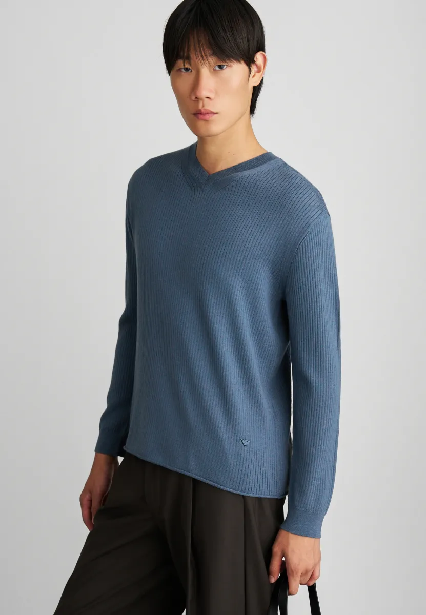 PULLOVER - Strickpullover - china blue