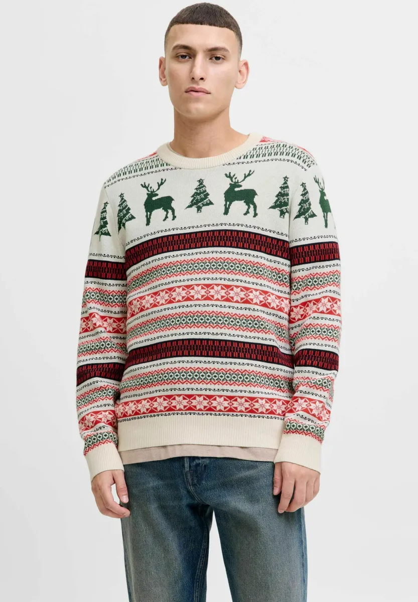 PULLOVER X-MAS - Strickpullover - dark green
