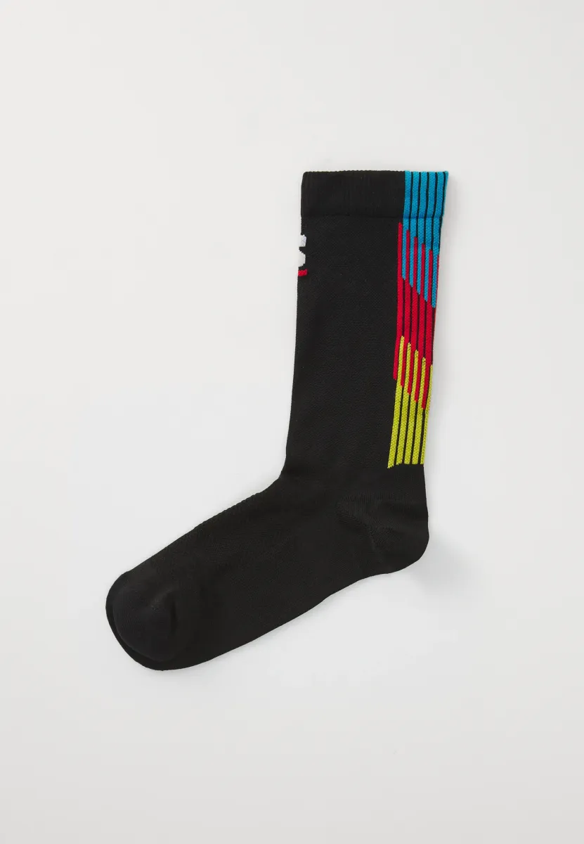 PULSE RACE FLAG CREW UNISEX - Sportsocken - black