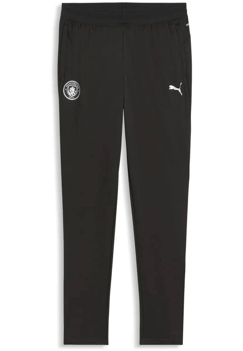 PUMA - Lederhose - black- silver